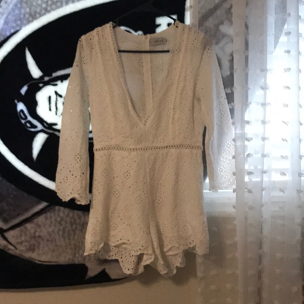 White Lioness Romper
